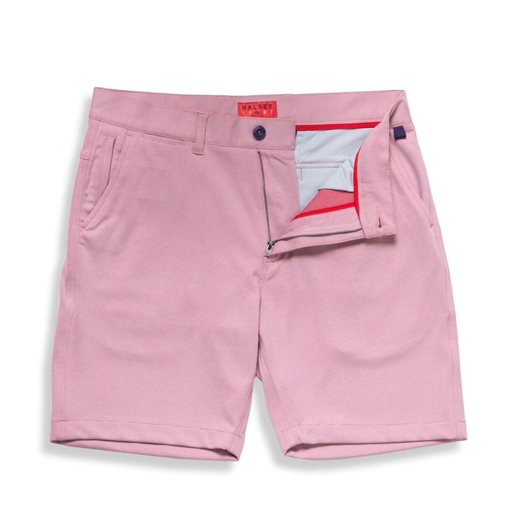 Halsey Sport | Breakwater Sport Short 8” | Color \ Stripe Rose | Size 34